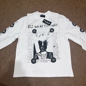 E.R.D. Enfants Riches Déprimés “Do What Thou Wilt” Long Sleeve Shirt XL Rare